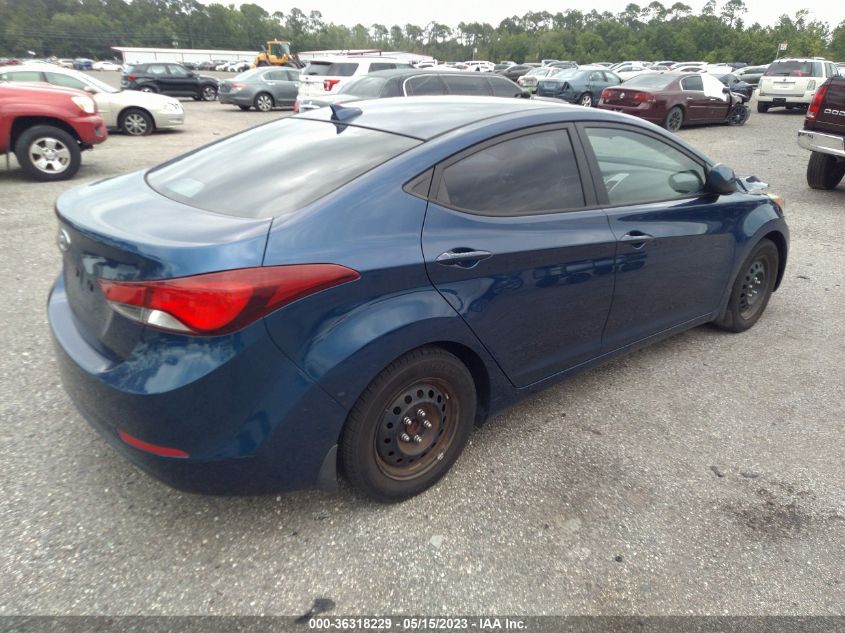 2016 HYUNDAI ELANTRA SE - 5NPDH4AE6GH773645