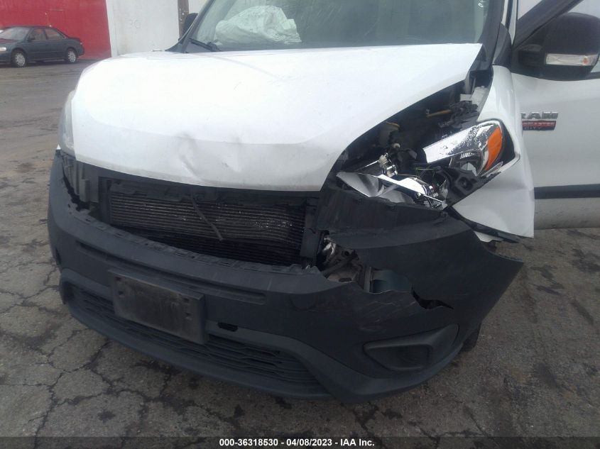 2016 RAM PROMASTER CITY CARGO VAN TRADESMAN ZFBERFAT4G6B85867
