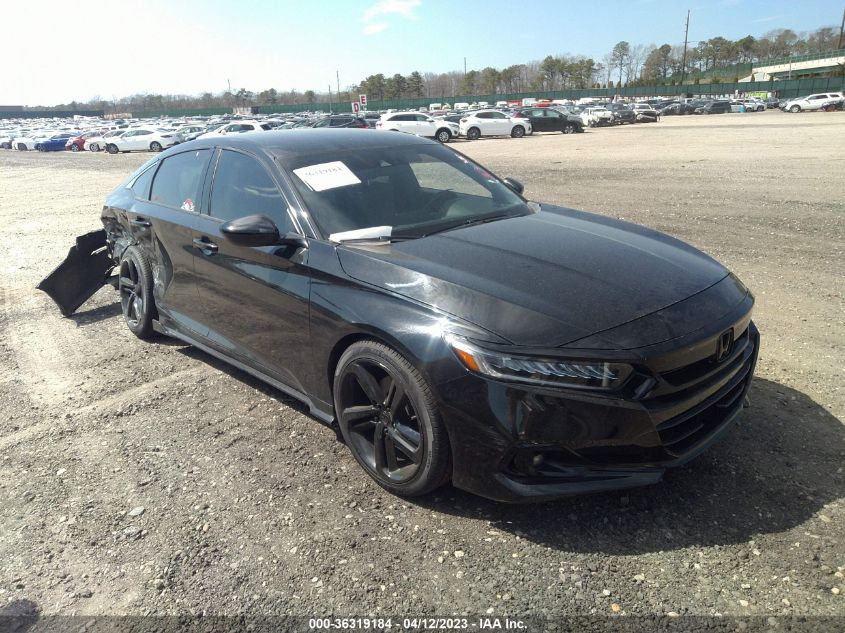 2021 HONDA ACCORD SEDAN SPORT - 1HGCV1F38MA070904