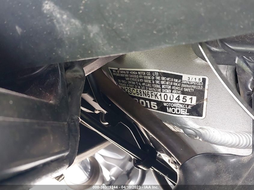 2015 HONDA GL1800 ABS - JH2SC68N6FK100451