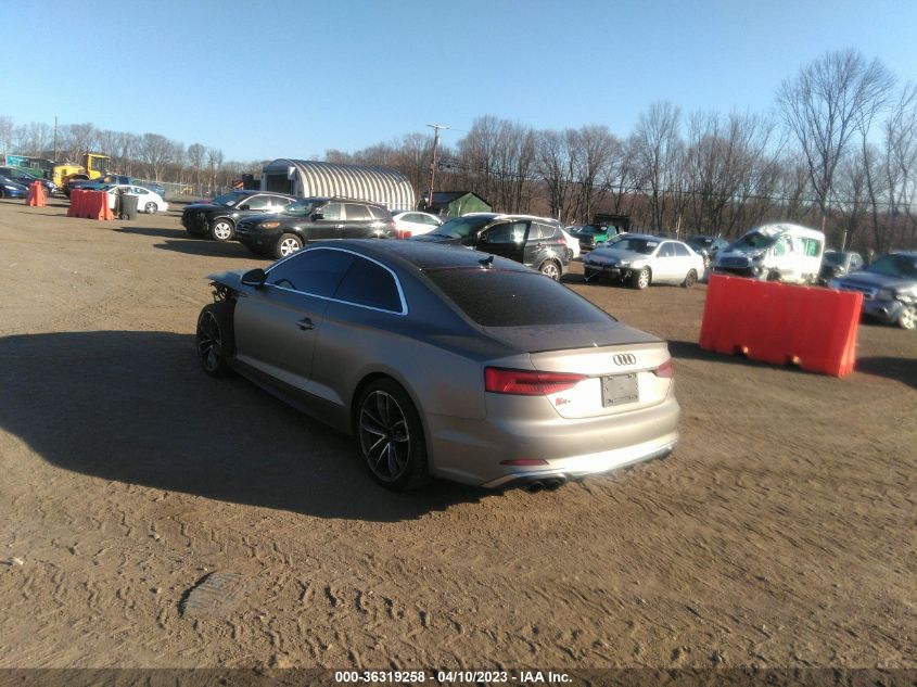 2018 AUDI S5 COUPE PRESTIGE WAUR4AF58JA002236