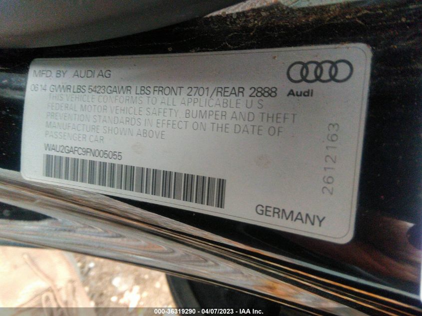2015 AUDI A7 3.0 PRESTIGE WAU2GAFC9FN005055