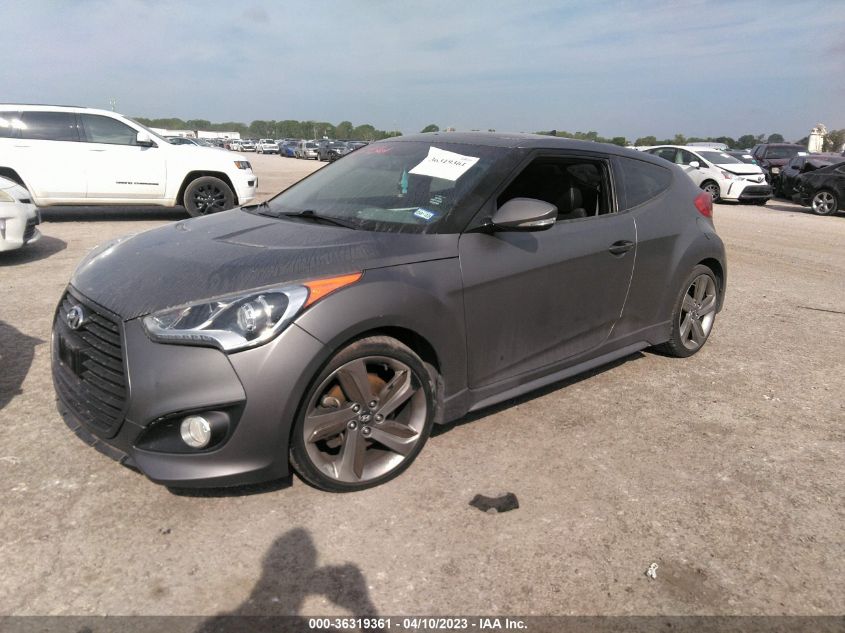 2015 HYUNDAI VELOSTER TURBO - KMHTC6AE8FU234126