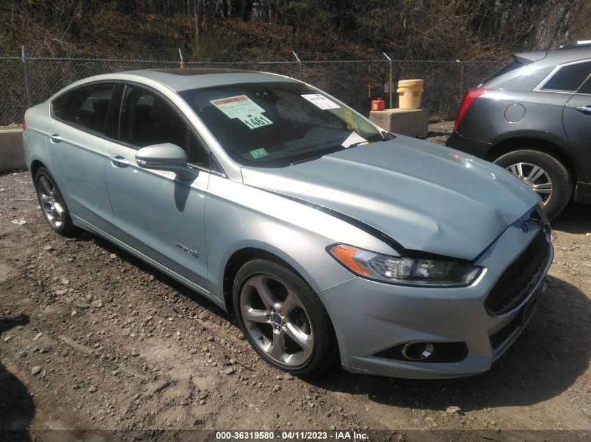 2013 FORD FUSION SE HYBRID - 3FA6P0LU6DR160187