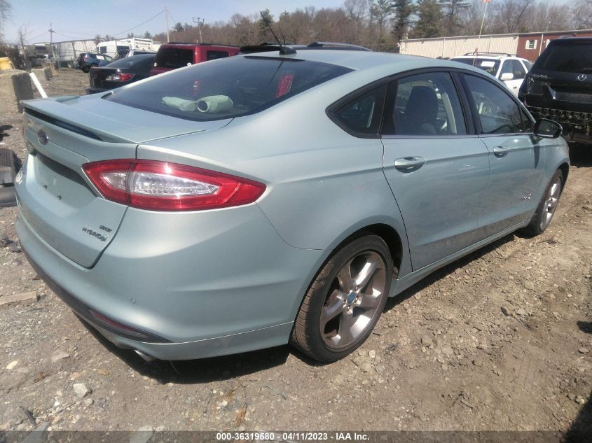 2013 FORD FUSION SE HYBRID - 3FA6P0LU6DR160187