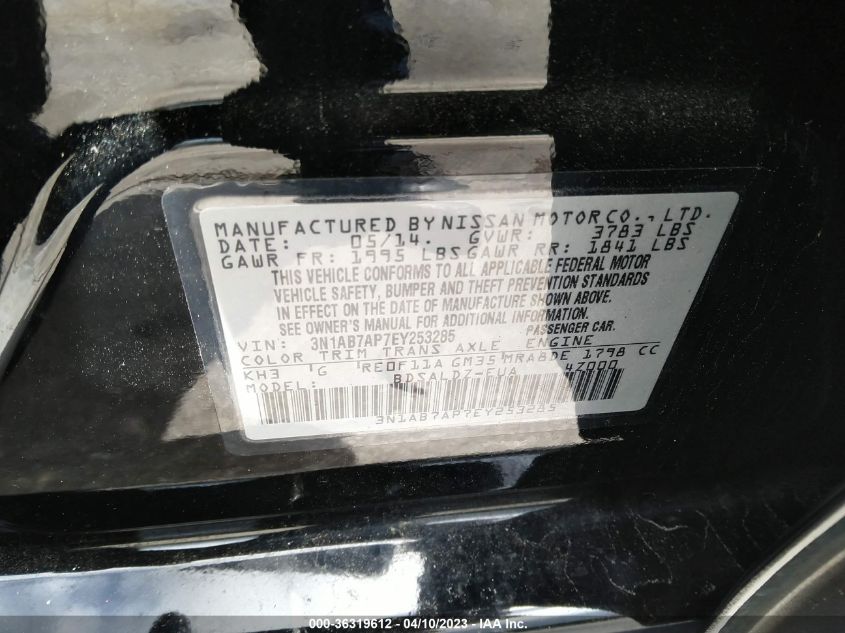 2014 NISSAN SENTRA SV - 3N1AB7AP7EY253285