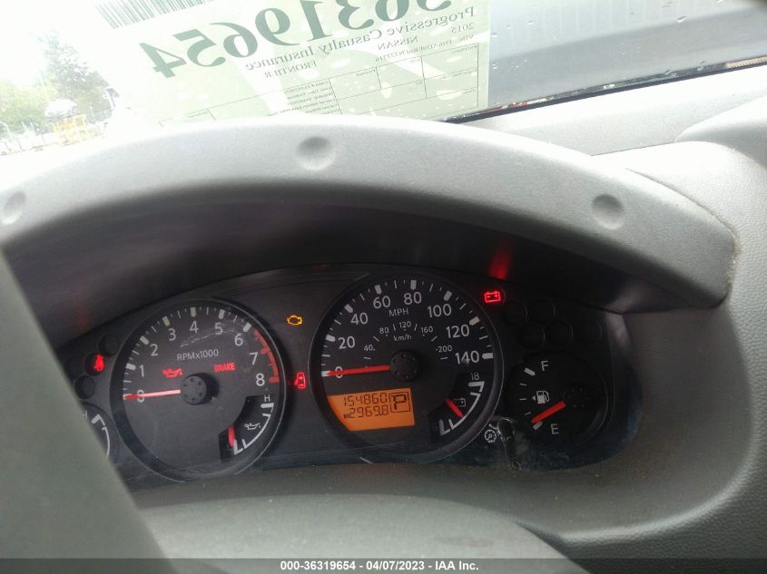 2015 NISSAN FRONTIER SV - 1N6AD0ER6FN727216