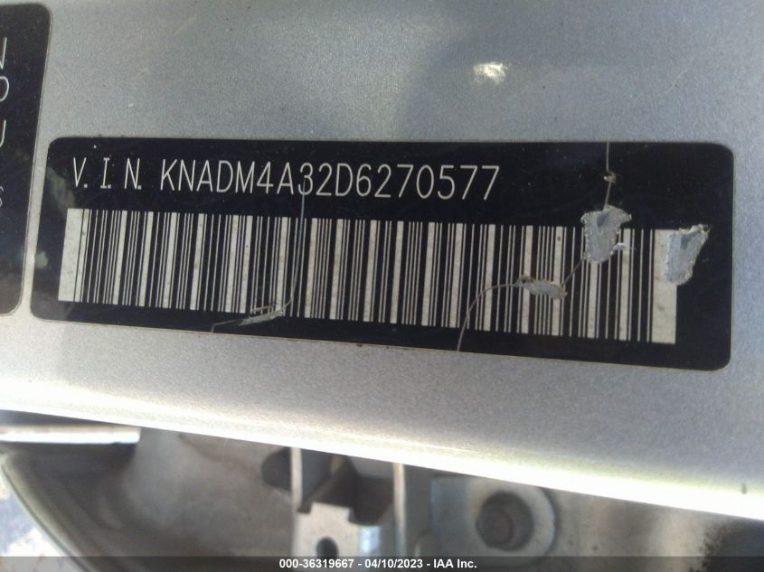 2013 KIA RIO LX - KNADM4A32D6270577