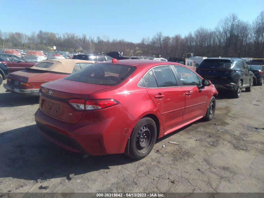 2021 TOYOTA COROLLA LE - JTDEPMAE5MJ166579