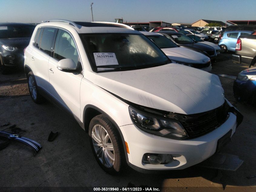 2016 VOLKSWAGEN TIGUAN SE - WVGAV7AX2GW501873