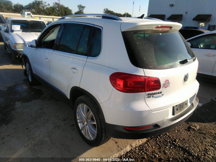 2016 VOLKSWAGEN TIGUAN SE - WVGAV7AX2GW501873