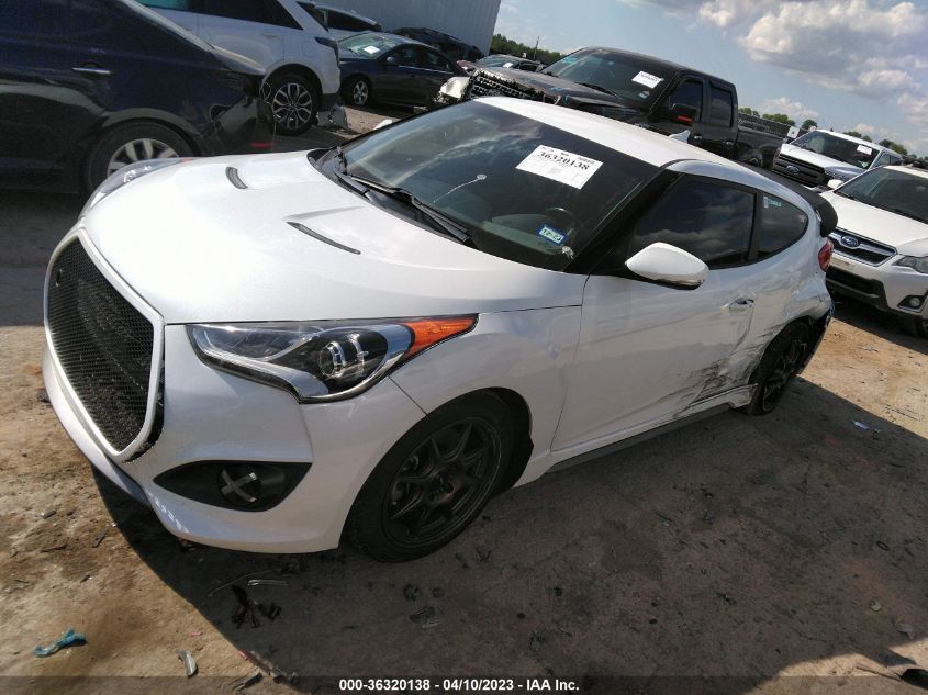 2015 HYUNDAI VELOSTER TURBO - KMHTC6AE6FU232097