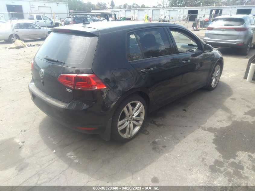 2015 VOLKSWAGEN GOLF TDI SEL - 3VW2A7AU9FM012845