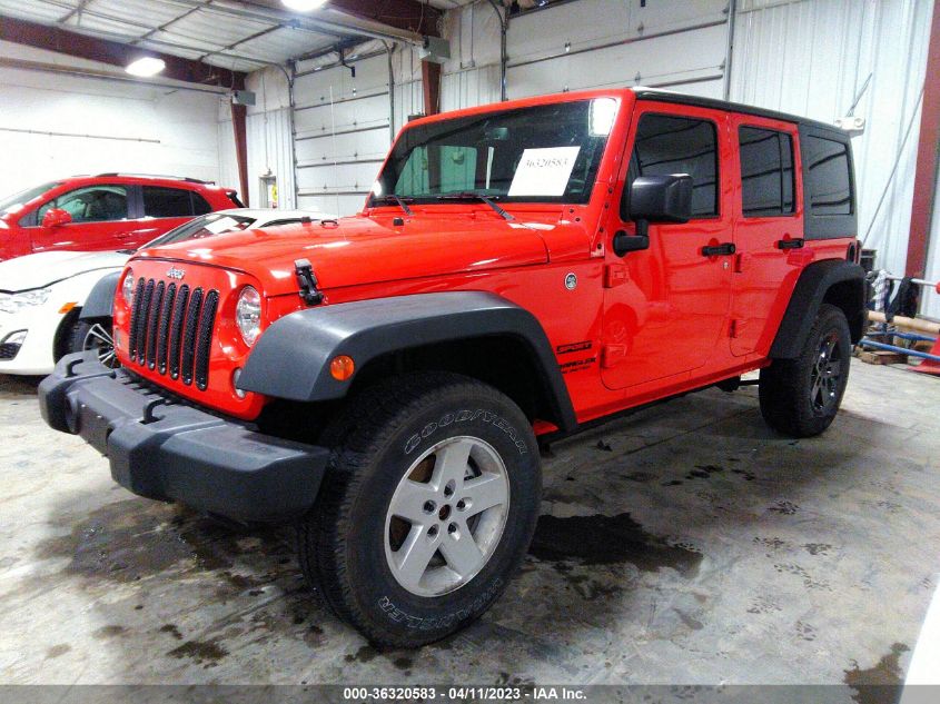 2016 JEEP WRANGLER UNLIMITED SPORT - 1C4BJWDG2GL101954