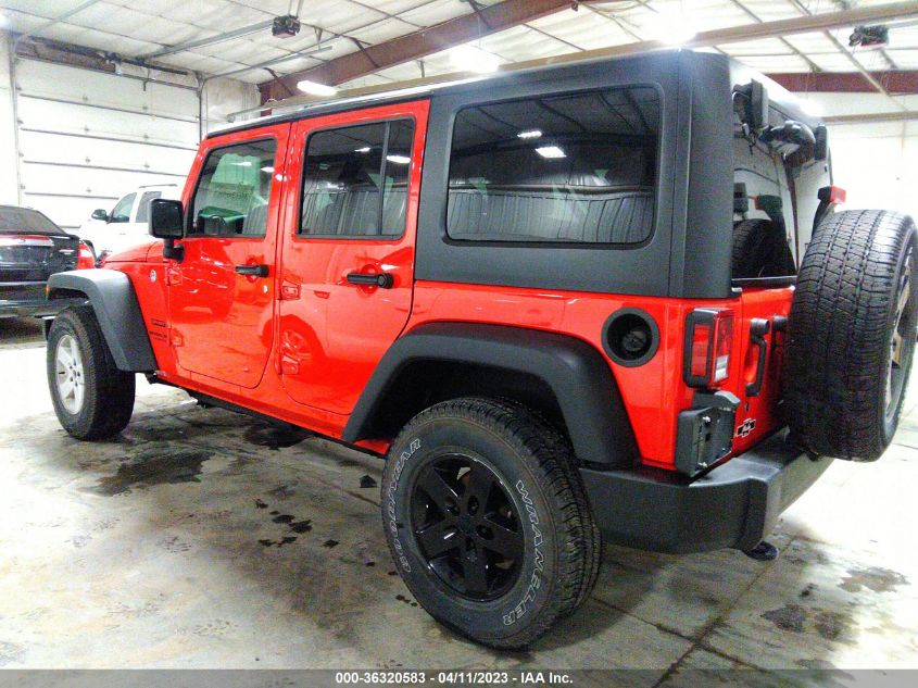 2016 JEEP WRANGLER UNLIMITED SPORT - 1C4BJWDG2GL101954