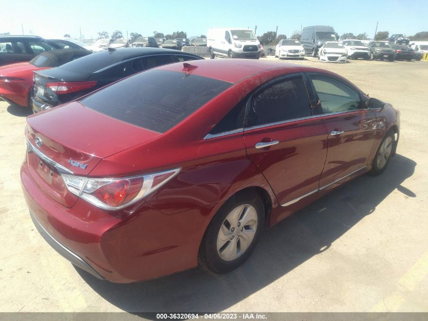 2014 HYUNDAI SONATA HYBRID - KMHEC4A41EA108517