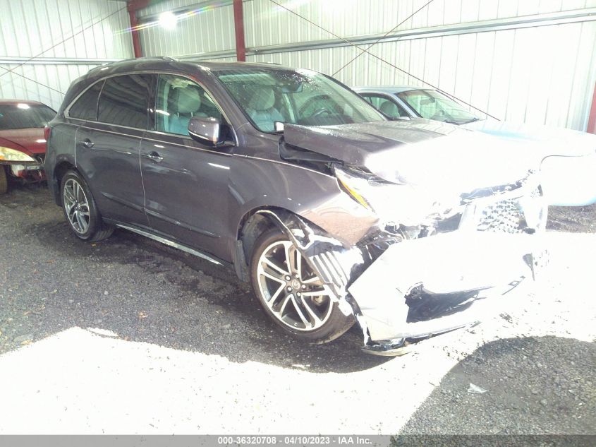 2017 ACURA MDX W/ADVANCE PKG - 5FRYD4H88HB016788