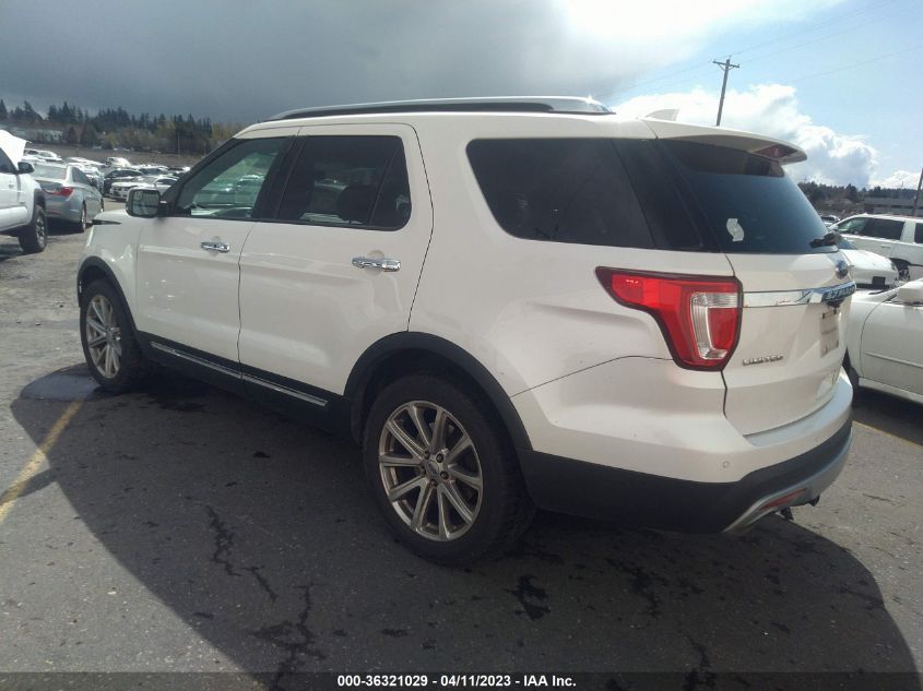 2017 FORD EXPLORER LIMITED - 1FM5K8F89HGA16997