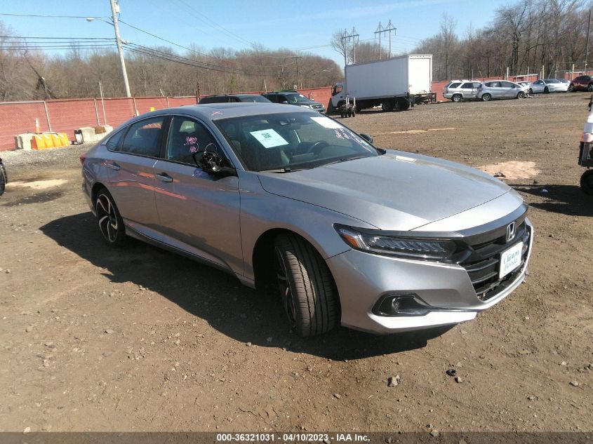 2021 HONDA ACCORD SEDAN SPORT - 1HGCV2F31MA030945