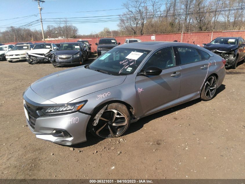 2021 HONDA ACCORD SEDAN SPORT - 1HGCV2F31MA030945