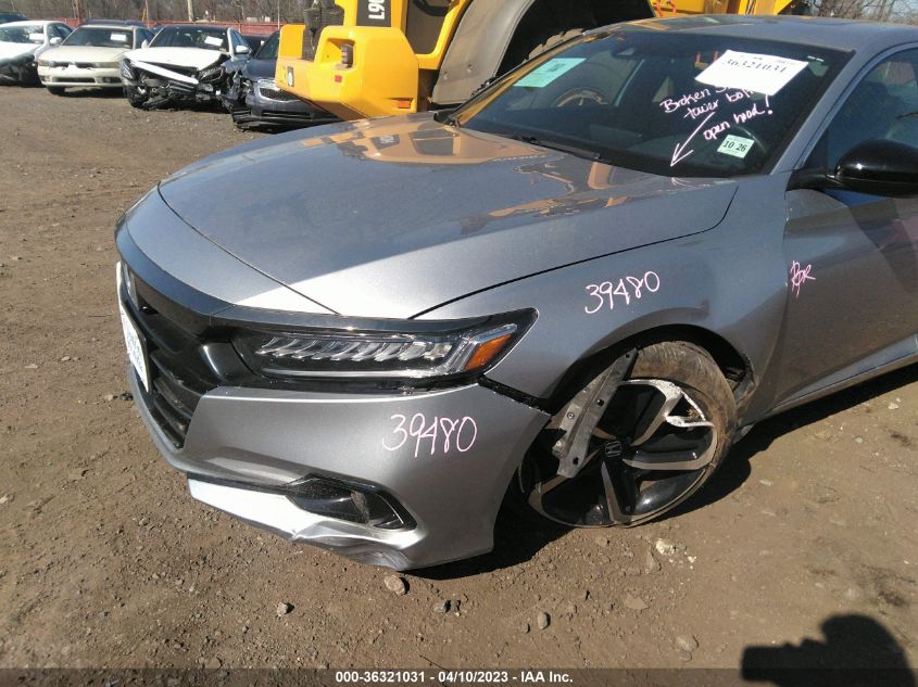 2021 HONDA ACCORD SEDAN SPORT - 1HGCV2F31MA030945