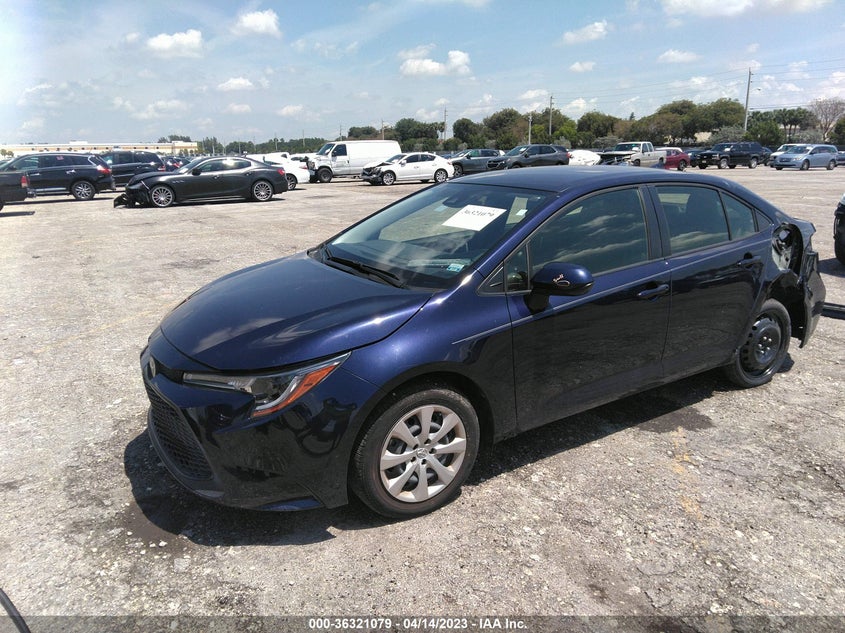 VIN JTDEPMAE8MJ164907 2021 TOYOTA COROLLA LE