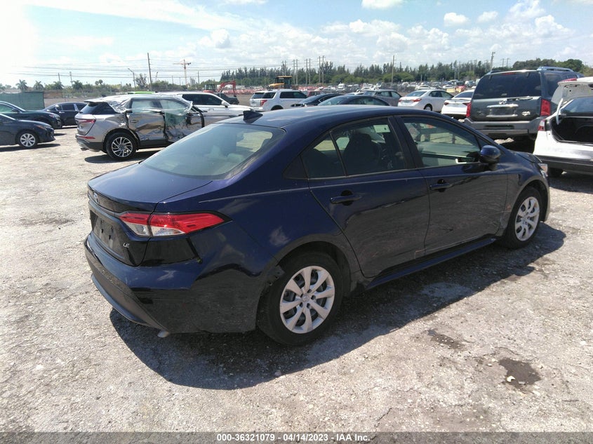 VIN JTDEPMAE8MJ164907 2021 TOYOTA COROLLA LE