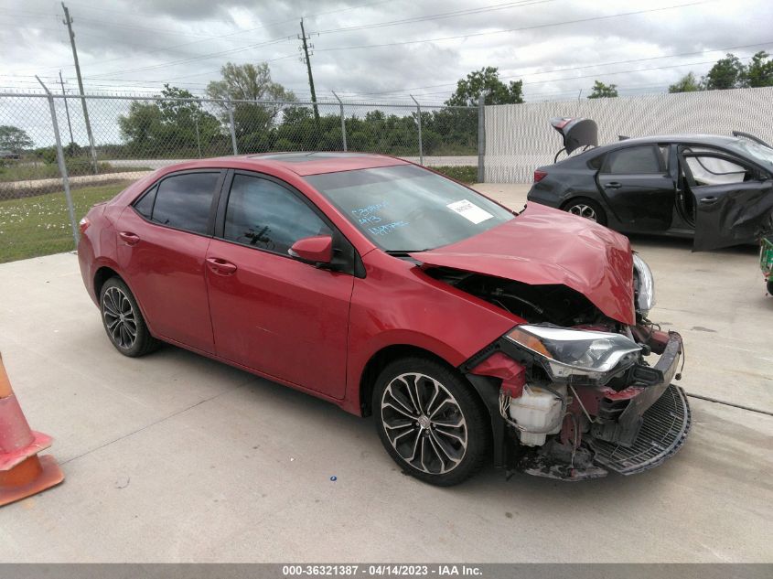 2016 TOYOTA COROLLA S - 5YFBURHE0GP398604