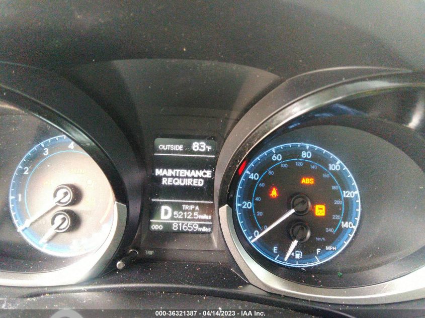 2016 TOYOTA COROLLA S - 5YFBURHE0GP398604
