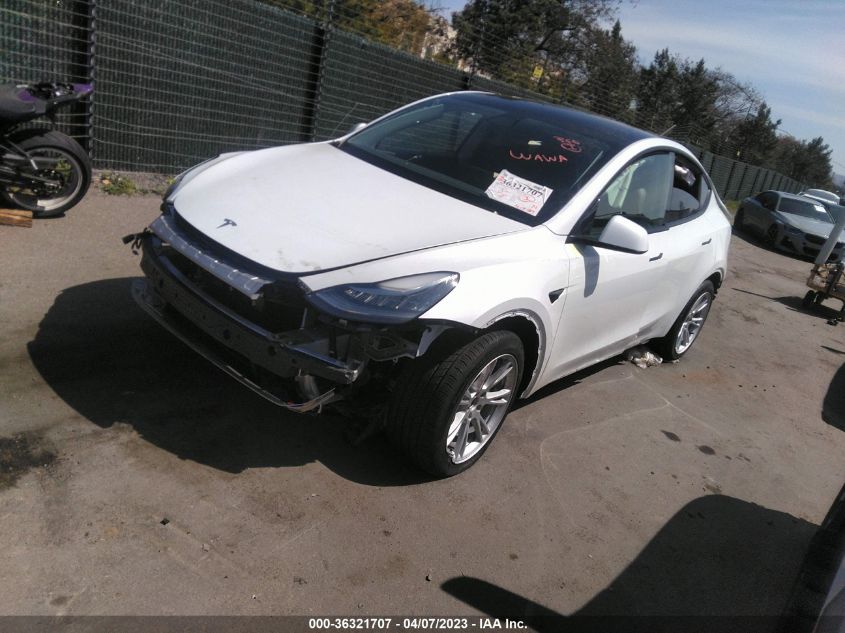 2021 TESLA MODEL Y LONG RANGE - 5YJYGDEE2MF217342