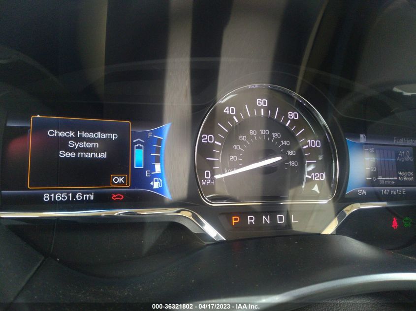 2015 LINCOLN MKZ HYBRID - 3LN6L2LUXFR608754
