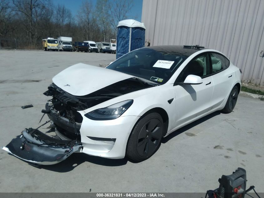 2021 TESLA MODEL 3 LONG RANGE - 5YJ3E1EB5MF855489