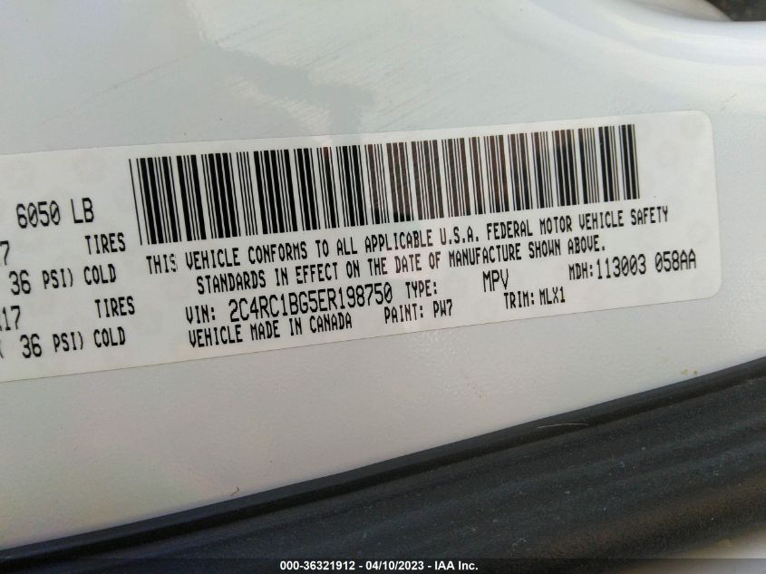 2014 CHRYSLER TOWN & COUNTRY TOURING - 2C4RC1BG5ER198750