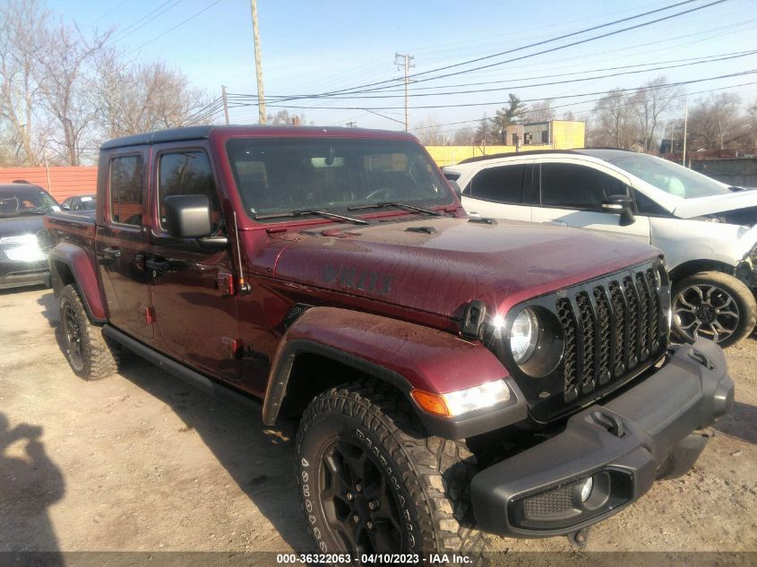 2021 JEEP GLADIATOR WILLYS - 1C6HJTAG4ML600321