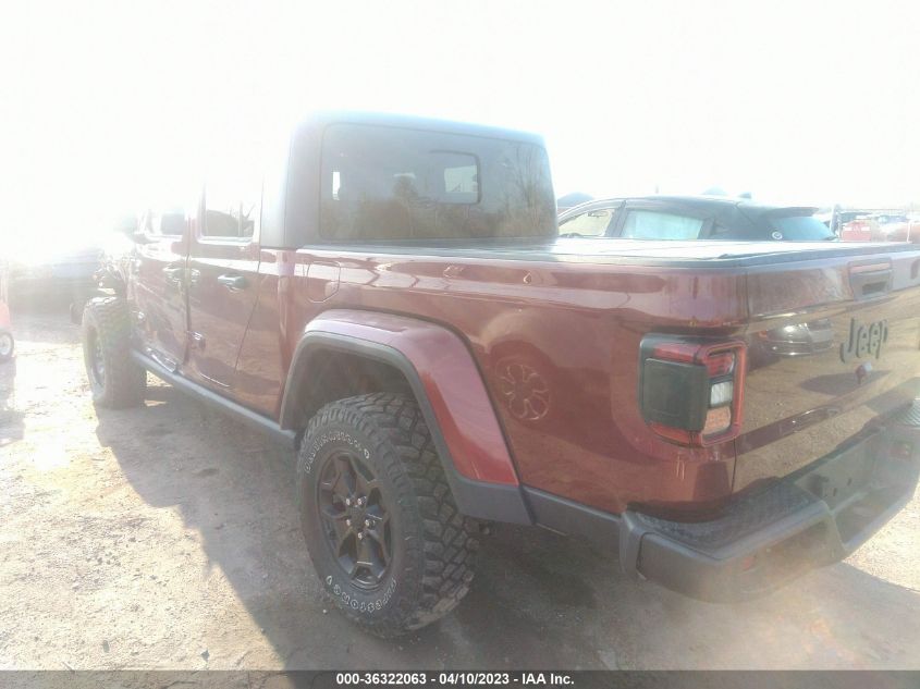 2021 JEEP GLADIATOR WILLYS - 1C6HJTAG4ML600321