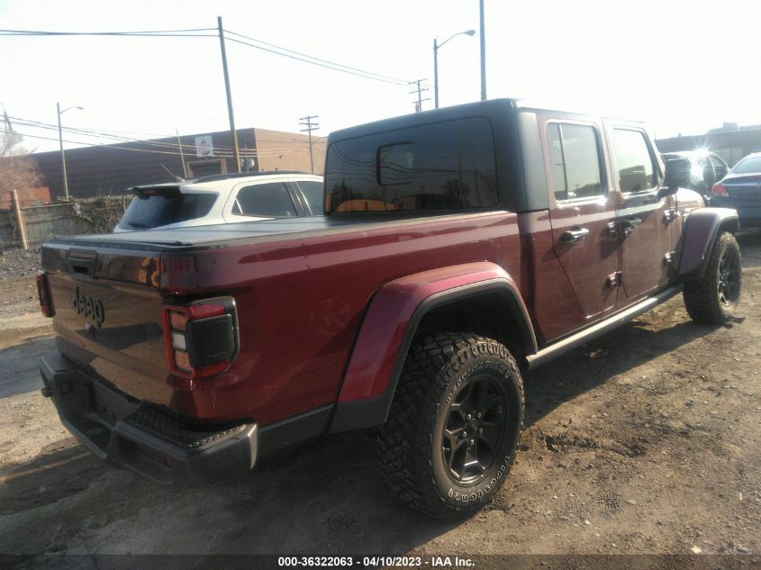 2021 JEEP GLADIATOR WILLYS - 1C6HJTAG4ML600321