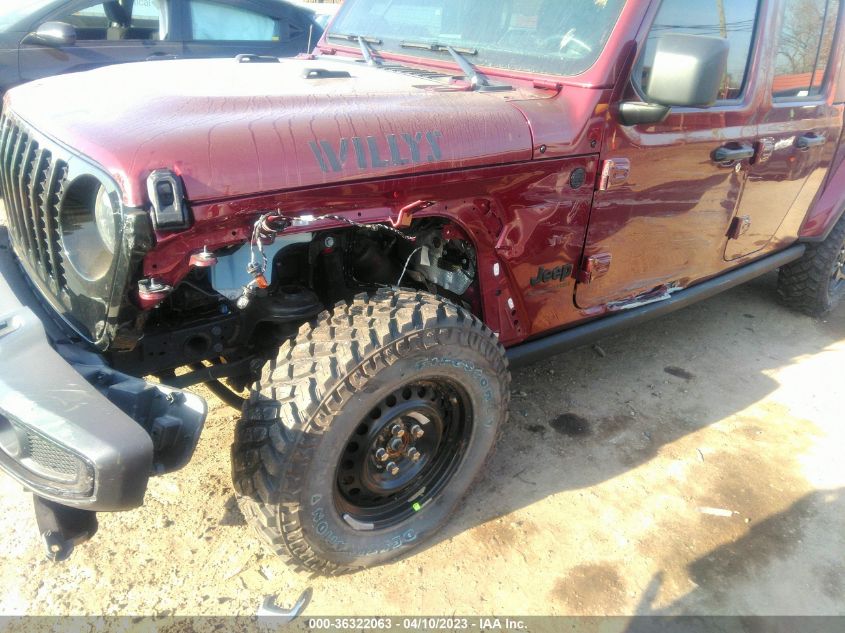 2021 JEEP GLADIATOR WILLYS - 1C6HJTAG4ML600321