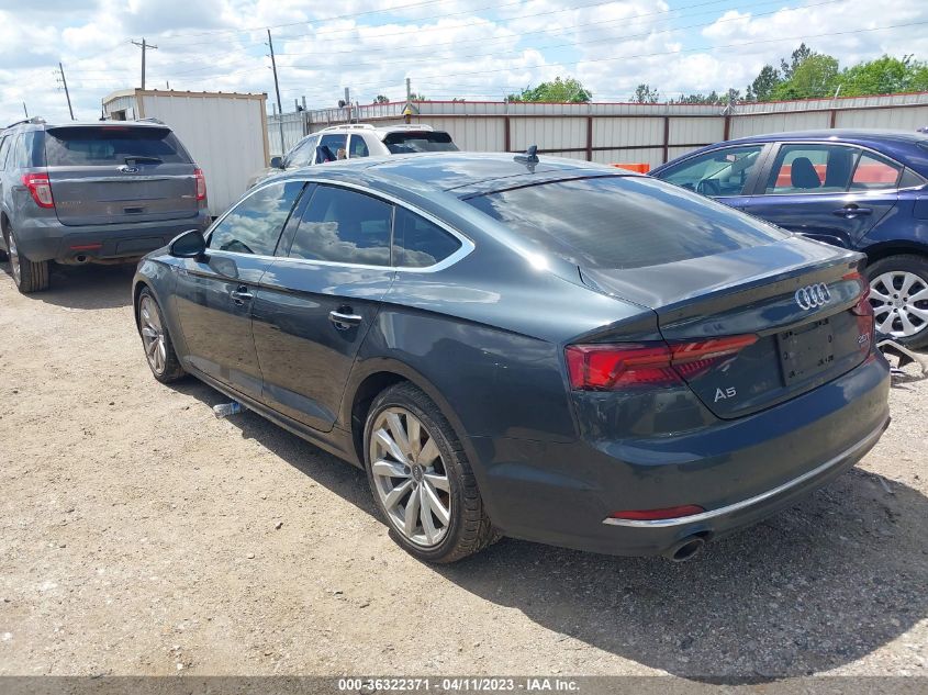 2018 AUDI A5 SPORTBACK PREMIUM PLUS - WAUBNCF5XJA052789