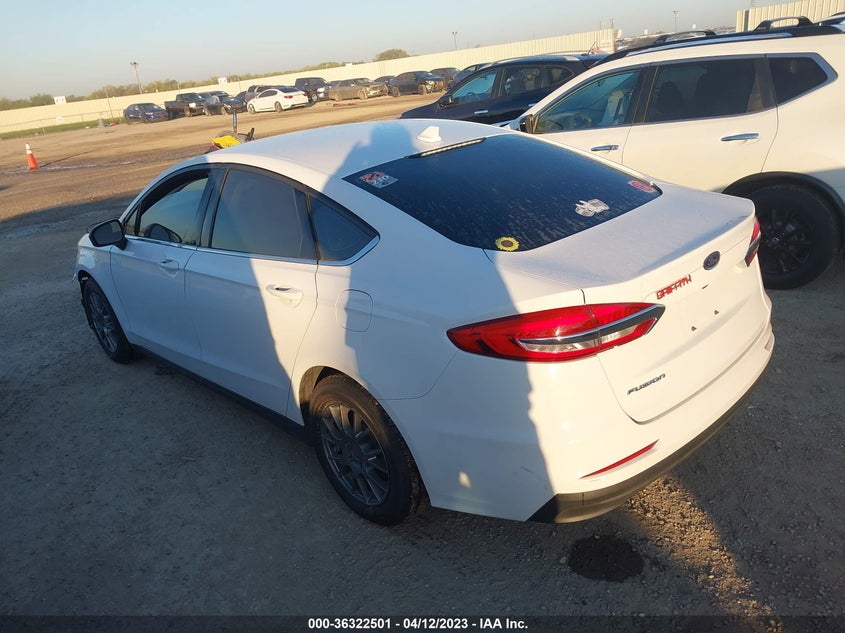 VIN 3FA6P0G73LR126307 2020 FORD FUSION S