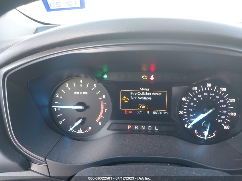 VIN 3FA6P0G73LR126307 2020 FORD FUSION S