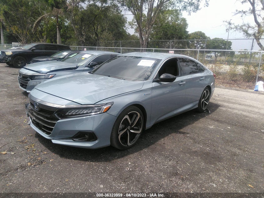 VIN 1HGCV3F28NA033808 2022 HONDA ACCORD HYBRID SPORT