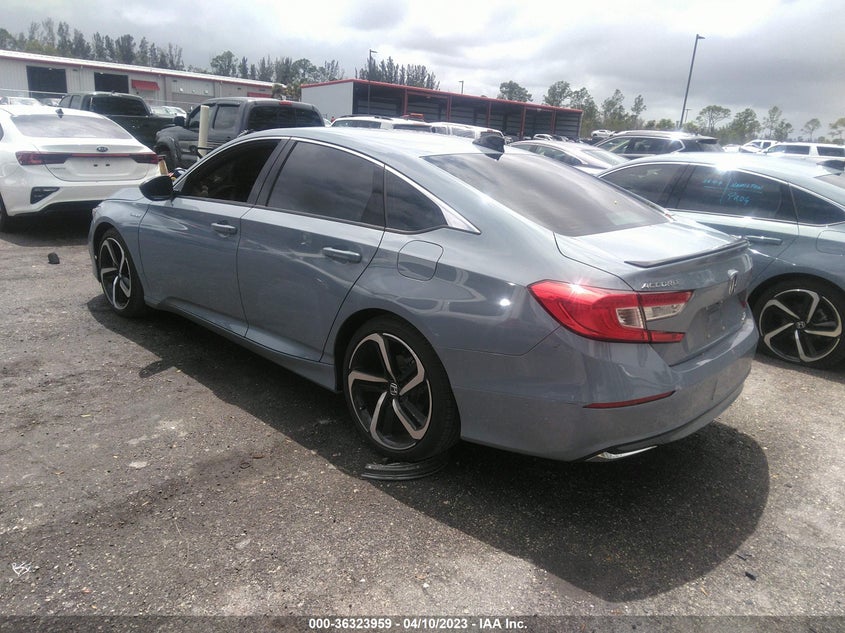 VIN 1HGCV3F28NA033808 2022 HONDA ACCORD HYBRID SPORT