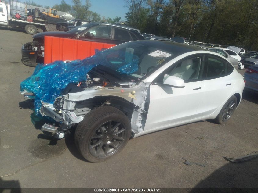2022 TESLA MODEL 3 LONG RANGE - 5YJ3E1EB6NF271412