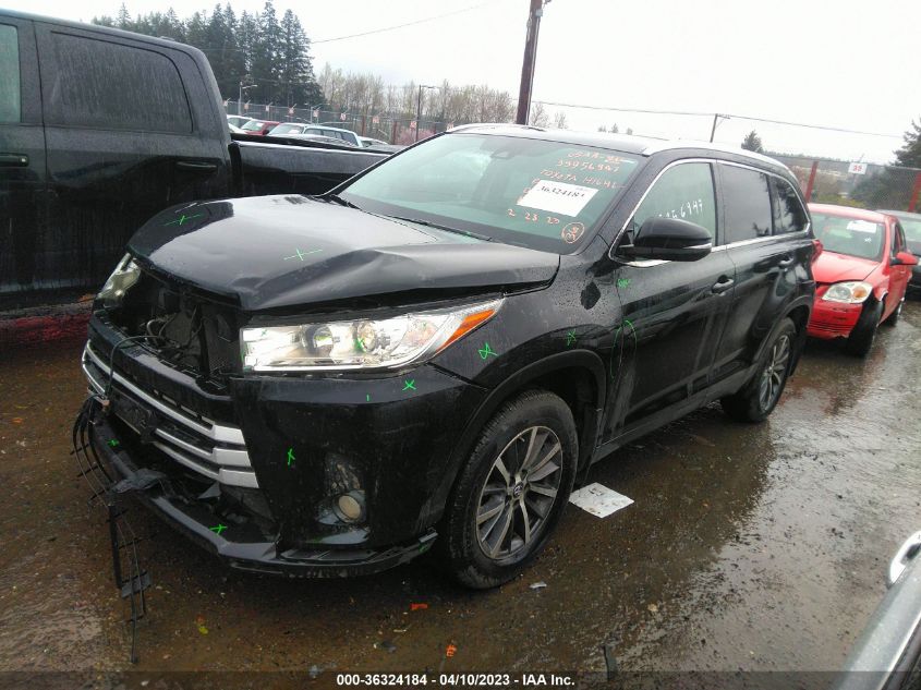 2019 TOYOTA HIGHLANDER SE/XLE - 5TDJZRFHXKS952838
