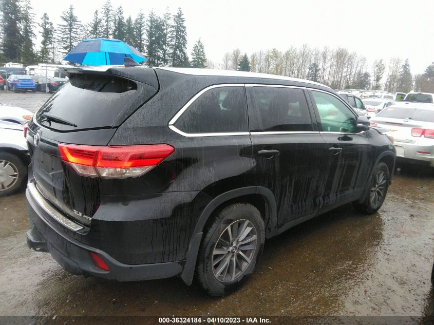 2019 TOYOTA HIGHLANDER SE/XLE - 5TDJZRFHXKS952838