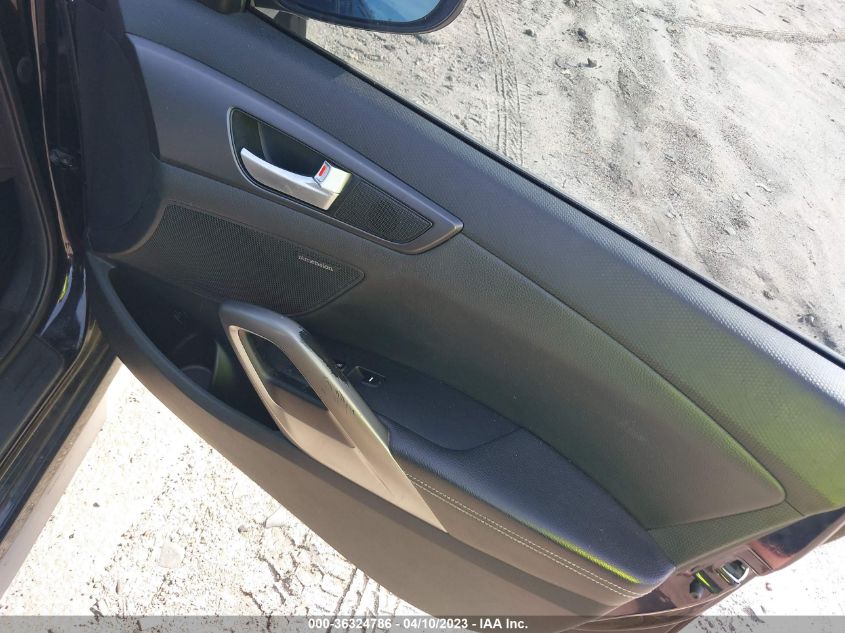2013 HYUNDAI VELOSTER TURBO W/BLACK INT - KMHTC6AE1DU156902