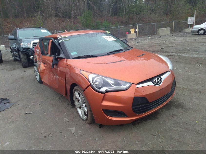 2013 HYUNDAI VELOSTER W/BLACK INT - KMHTC6AD2DU173019