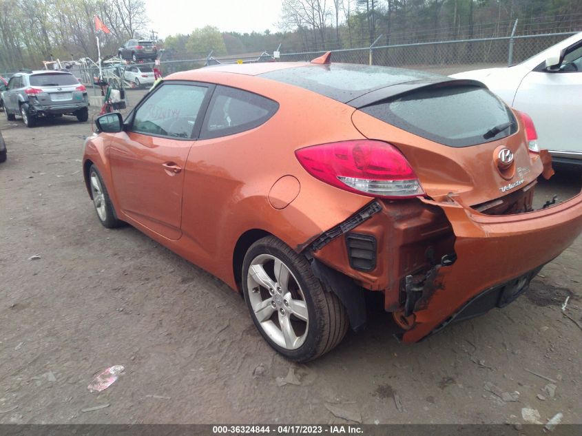 2013 HYUNDAI VELOSTER W/BLACK INT - KMHTC6AD2DU173019