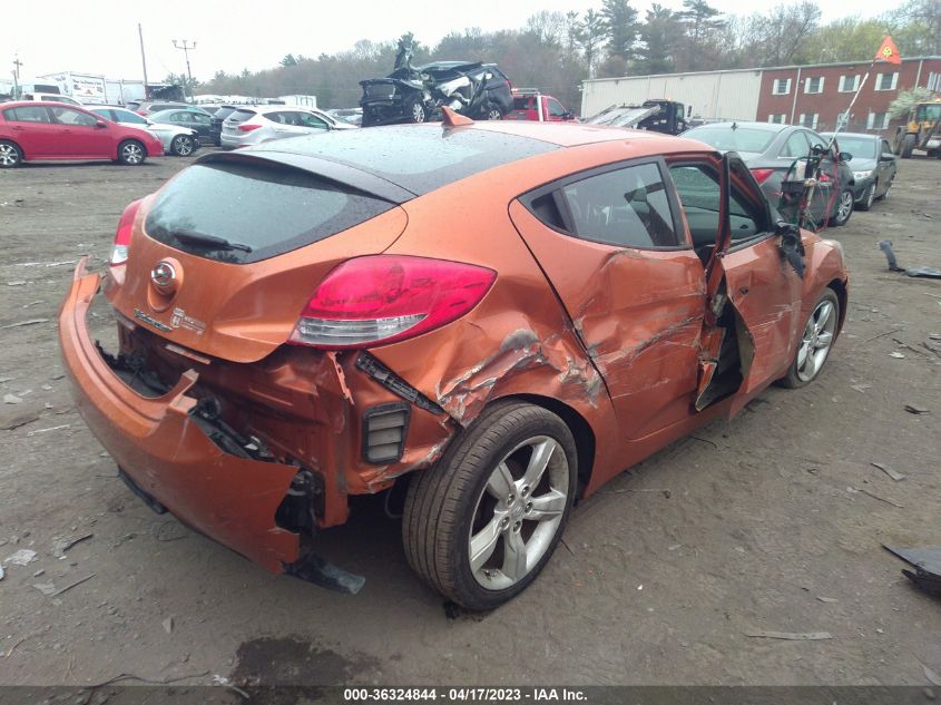 2013 HYUNDAI VELOSTER W/BLACK INT - KMHTC6AD2DU173019