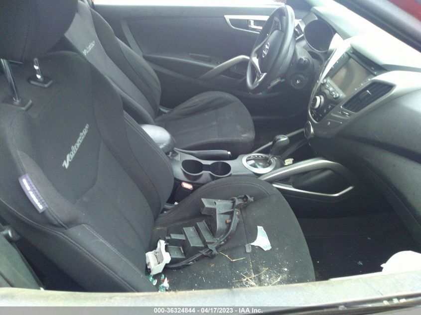 2013 HYUNDAI VELOSTER W/BLACK INT - KMHTC6AD2DU173019